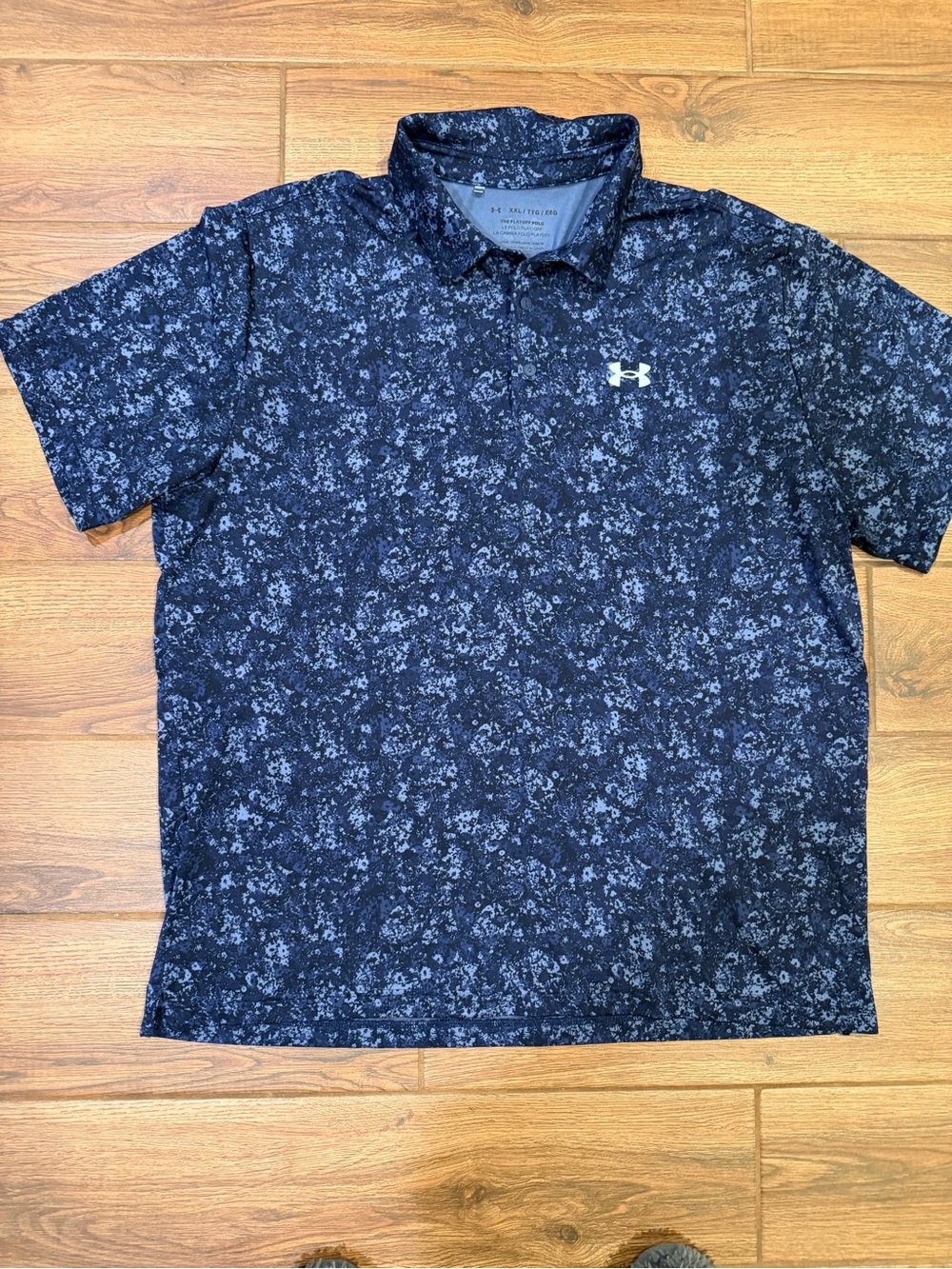 Under Armour Men’s Blue Floral Print playoff Polo / XXL